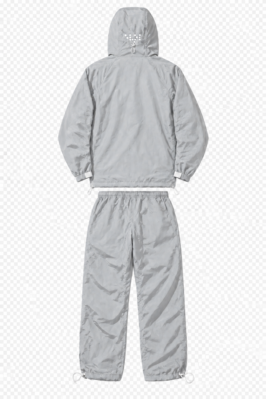 Grey EVOL back view with white dot logo