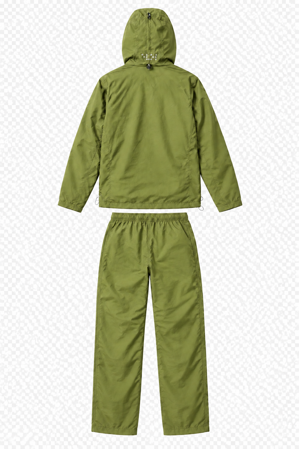 Olive back-view flat lay corrected to match the product color